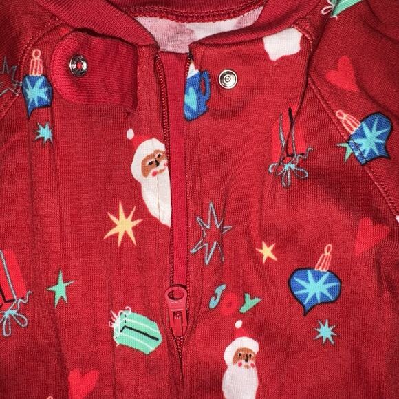 Wondershop Baby Size 3-6 Months Red Cotton Sleep-n-Play One Piece Christmas - Picture 9 of 10